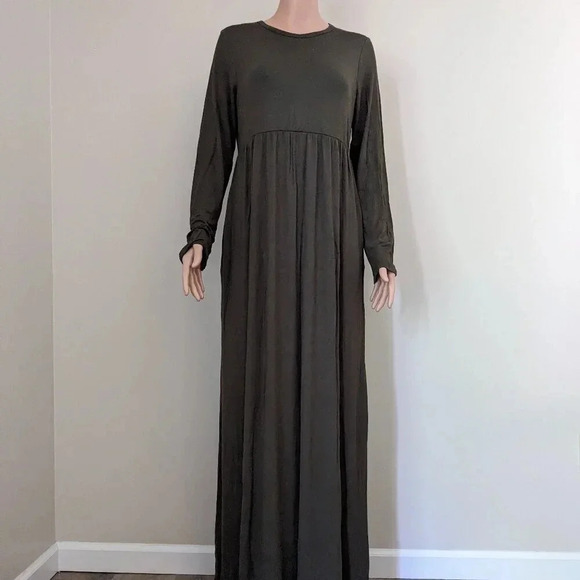 Bellamie Rayon Maxi Dress with Long Sleeves Size XL - Picture 1 of 9